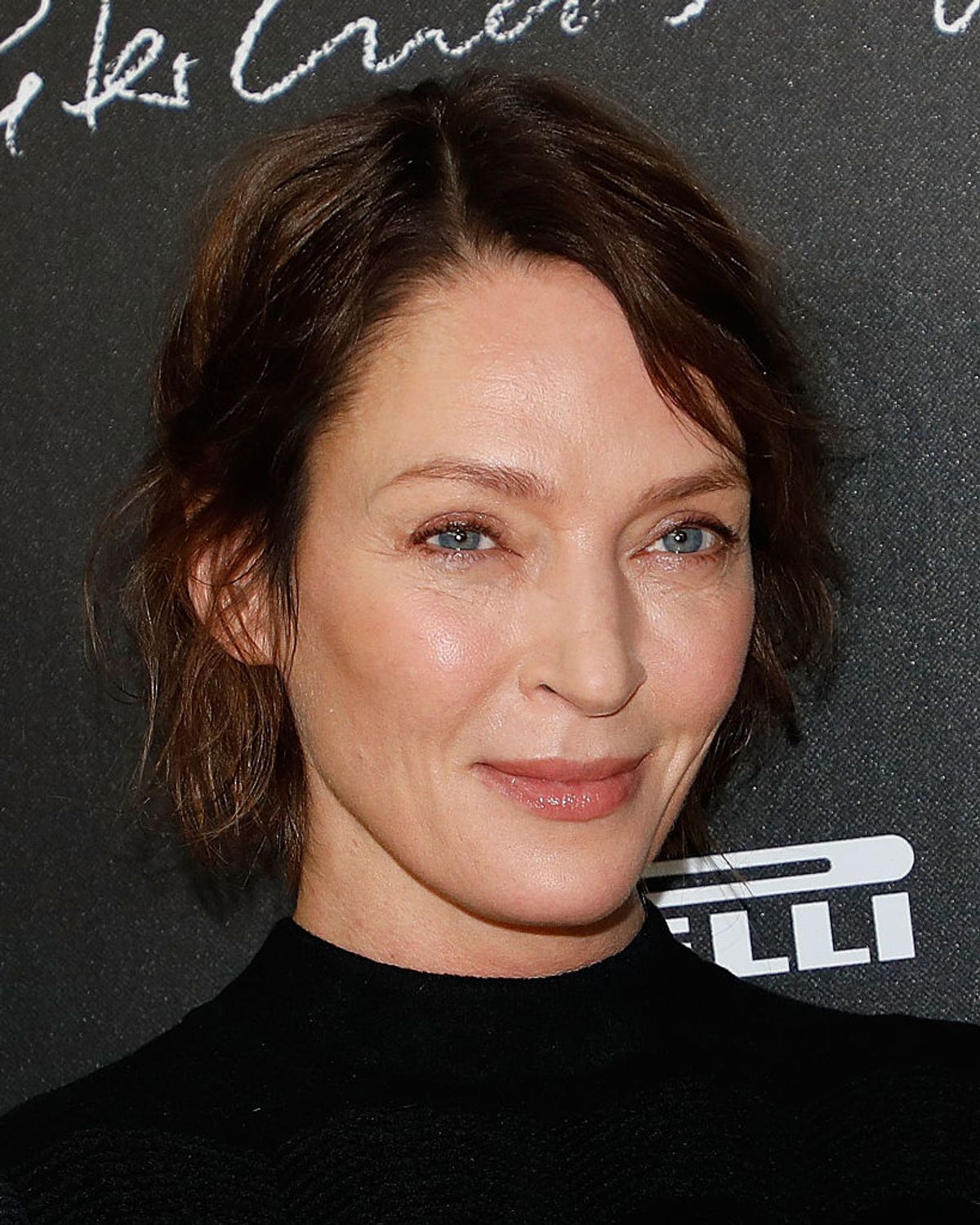 PARIS, FRANCE - NOVEMBER 29:  Uma Thurman attends the 2017 Pirelli Calendar unveiling at Hotel Salomon de Rothschild on November 29, 2016 in Paris, France.  (Photo by Taylor Hill/WireImage)