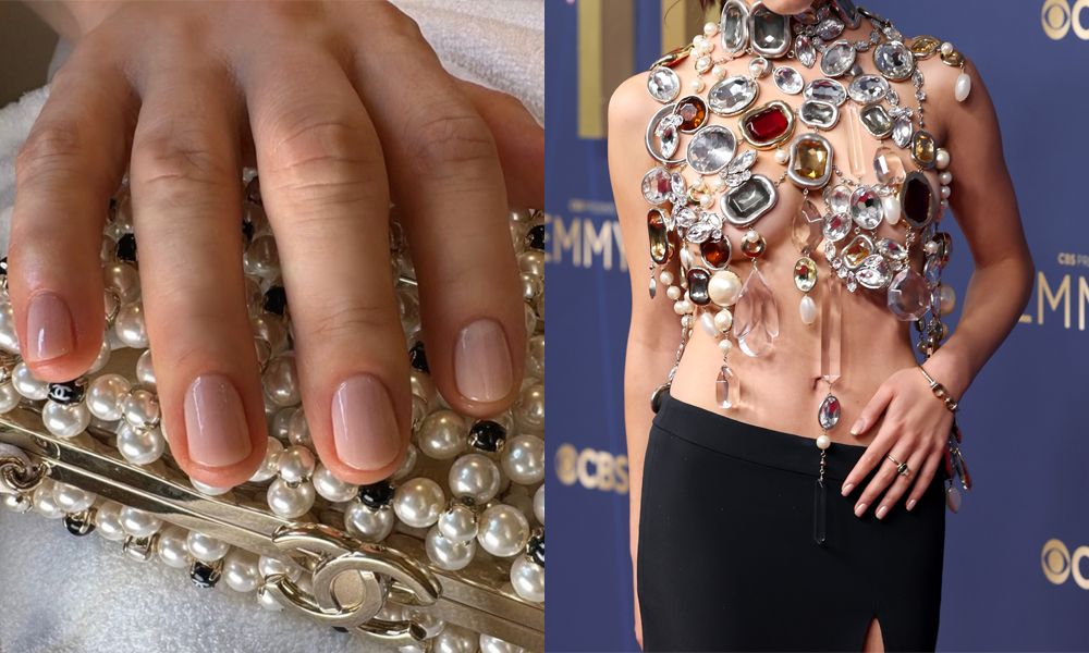 princess nails at the 2025 Emmy Awards