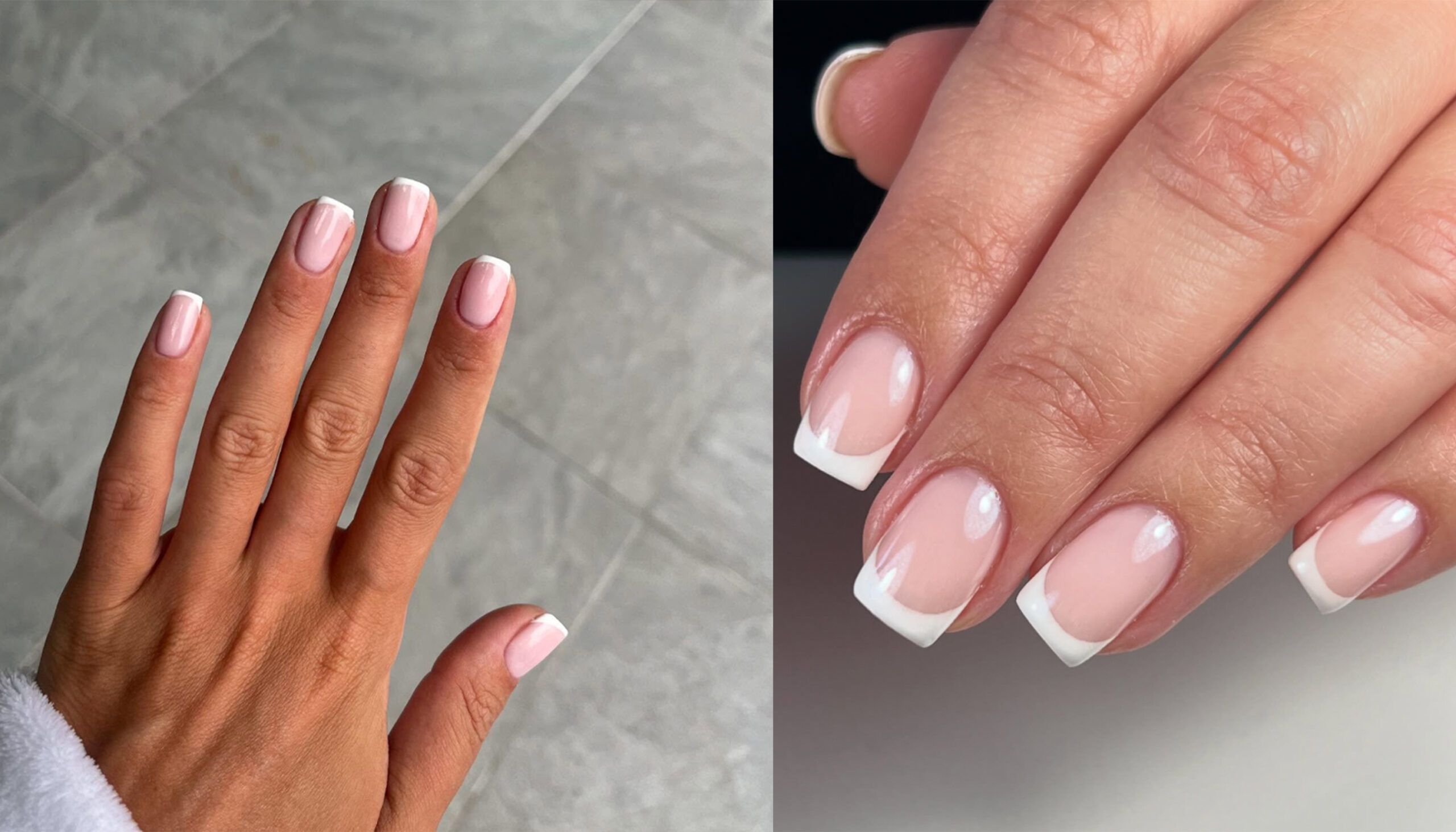 square French manicure