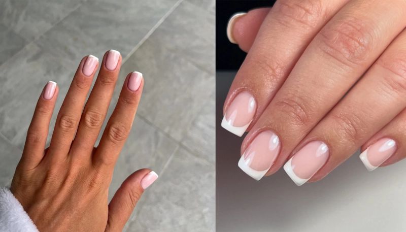 square French manicure