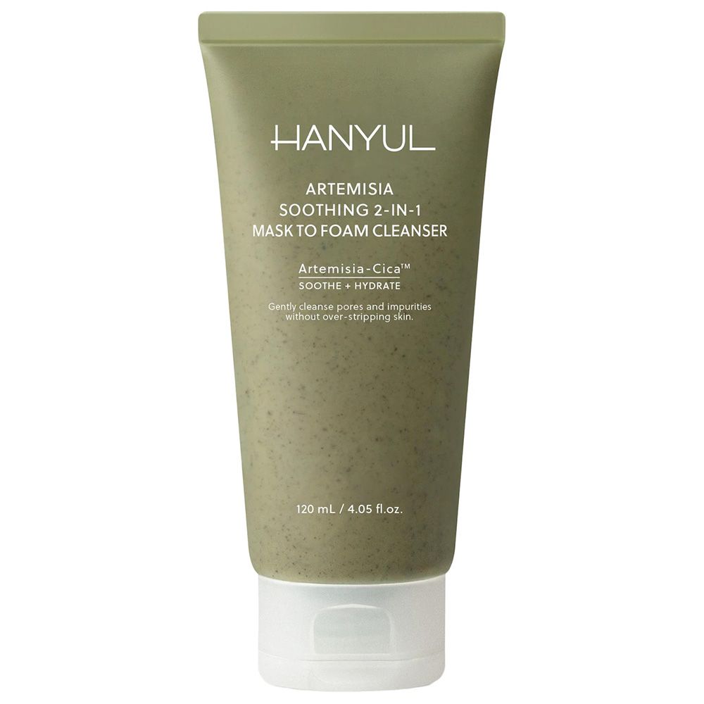 HANYUL Artemisia Soothing 2-in-1 Mask to Foam Cleanser ($22)