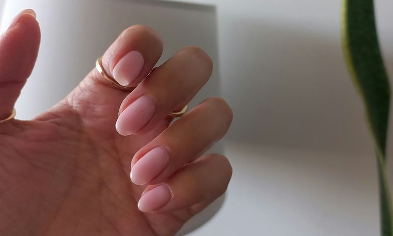 light pink nails