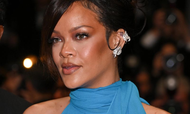 Rihanna attends the "Highest 2 Lowest" red carpet at the 78th annual Cannes Film Festival at Palais des Festivals on May 19, 2025 in Cannes, France.