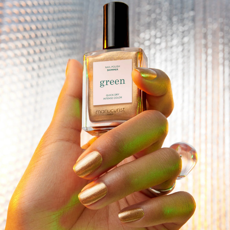 Manicurist Green Natural Nail Polish Shimmer ($14)