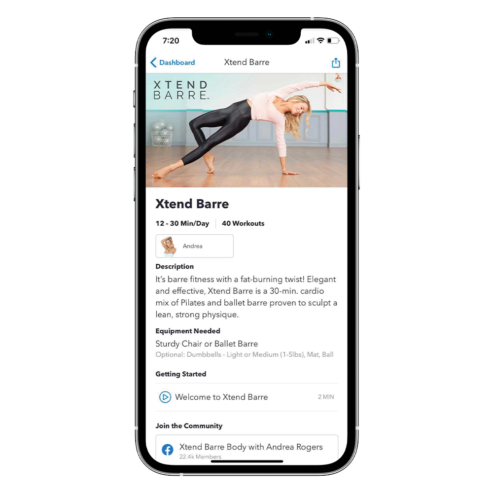 Andrea Rogers, founder of Xtend Barre