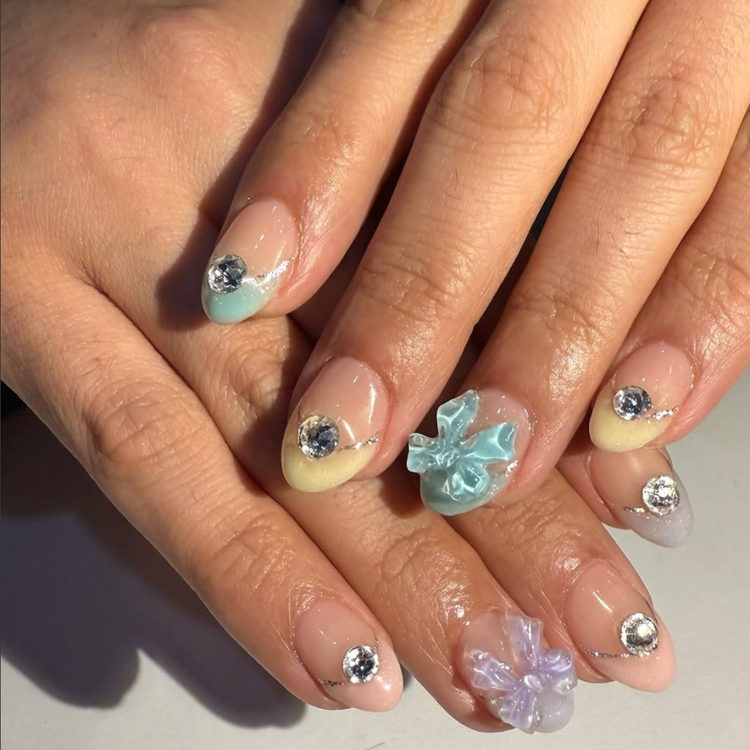 Coquette French Nails