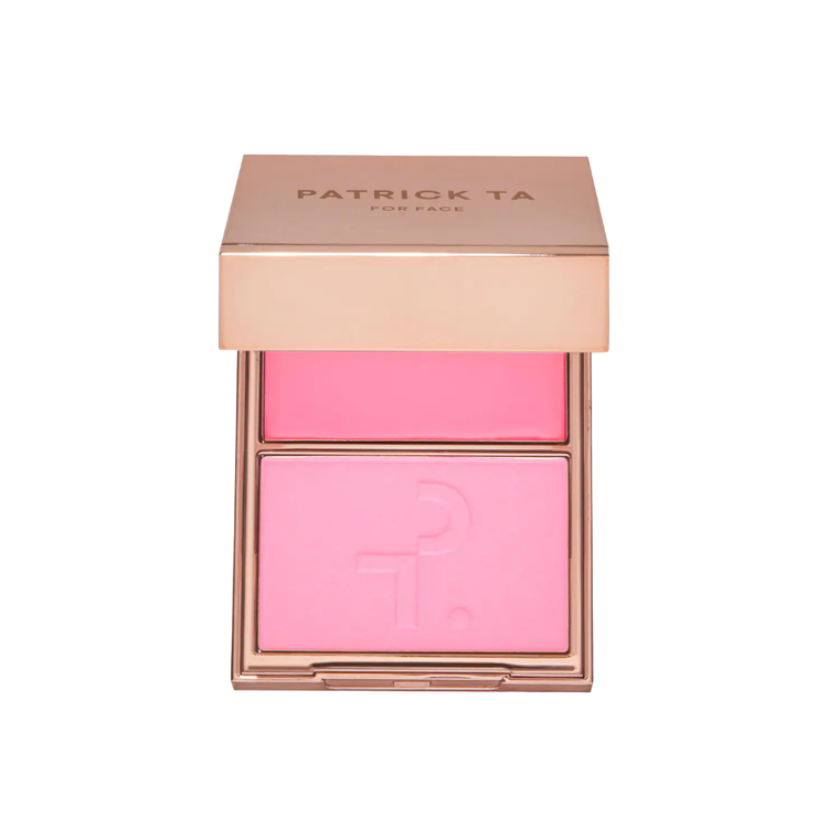 Patrick Ta Major Beauty Headlines Double-Take Cream and Powder Blush Duo in Just Enough