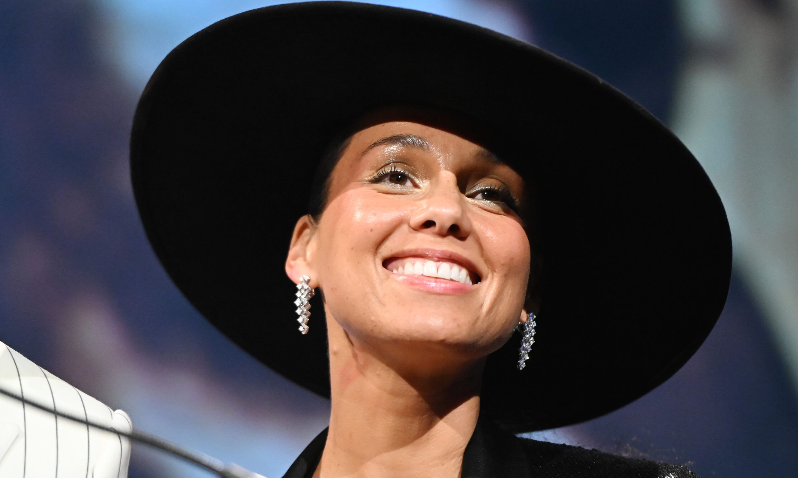 Alicia Keys onstage during The Gordon Parks Foundation's Annual Awards Dinner And Auction Celebrating The Arts &amp; Social Justice at Cipriani 42nd Street on May 21, 2024 in New York City.