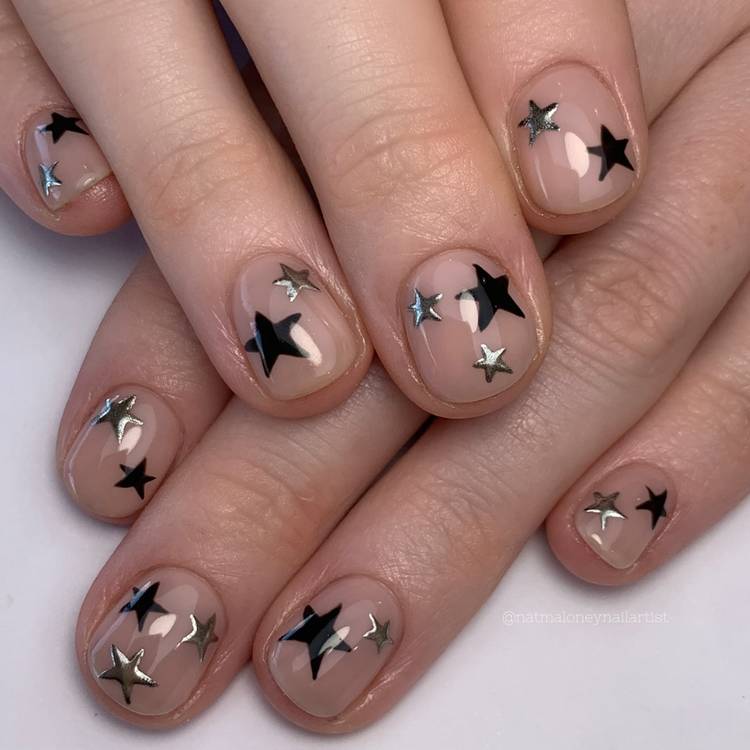 Black and Silver Stars