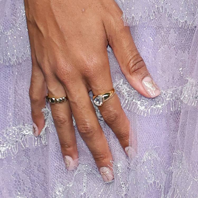 Jessica Williams’ romantic nail art at the 2026 Emmy Awards