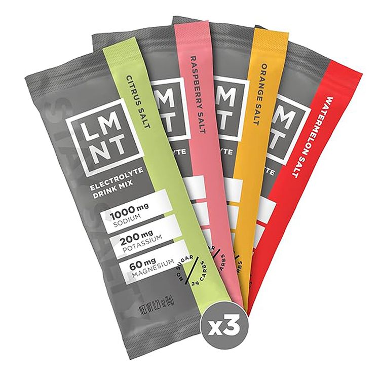 LMNT Electrolyte Drink Mix Variety Pack ($24 for 12 packets)