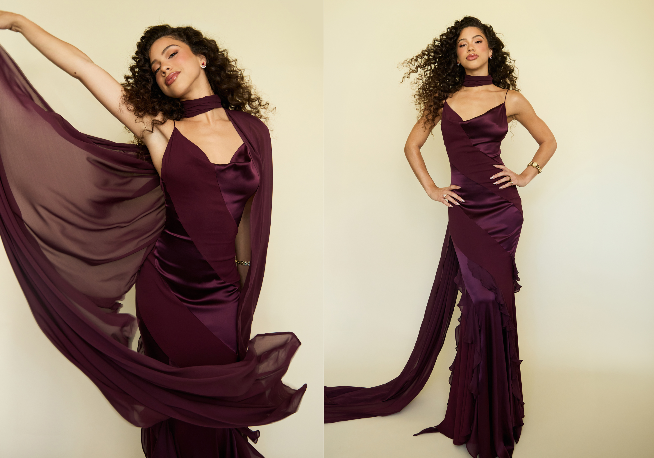 Kiara Romero'nun 'Descendants: Wicked Wonderland' İlk Gösterim Görünümü: Curls, Roberto Cavalli ve Rhode