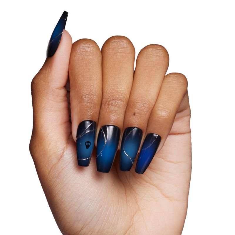 Beetlejuice Beetlejuice x Glamnetic "Ghost House" Nails ($22)