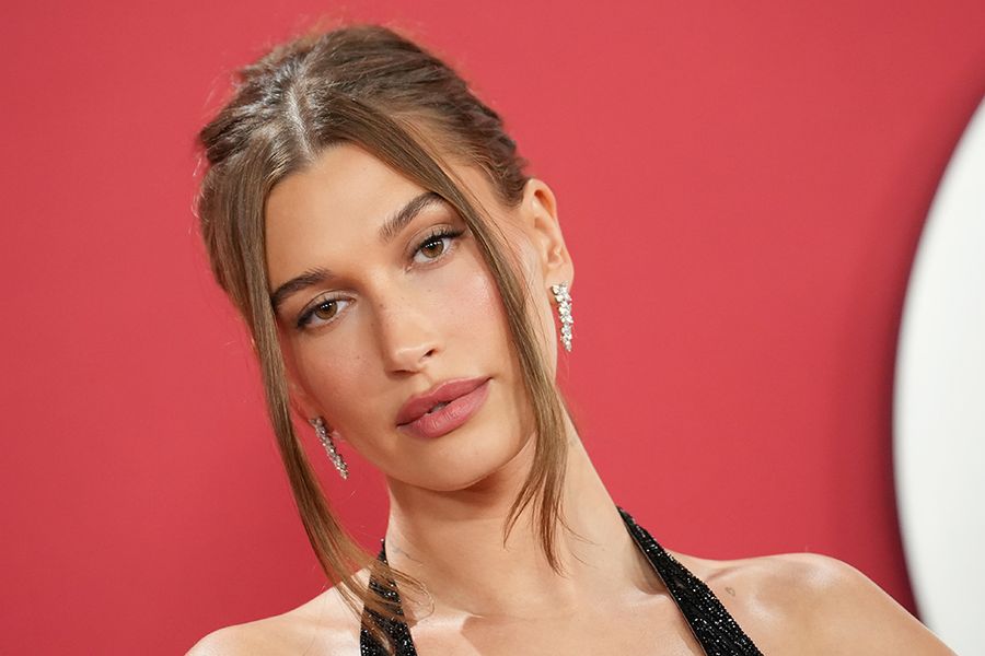 LOS ANGELES, CALIFORNIA - NOVEMBER 13: Hailey Bieber attends the 2025 GQ Men Of The Year at Chateau Marmont on November 13, 2025 in Los Angeles, California.
