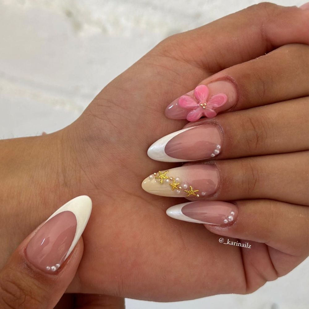 Vacation French Manicure