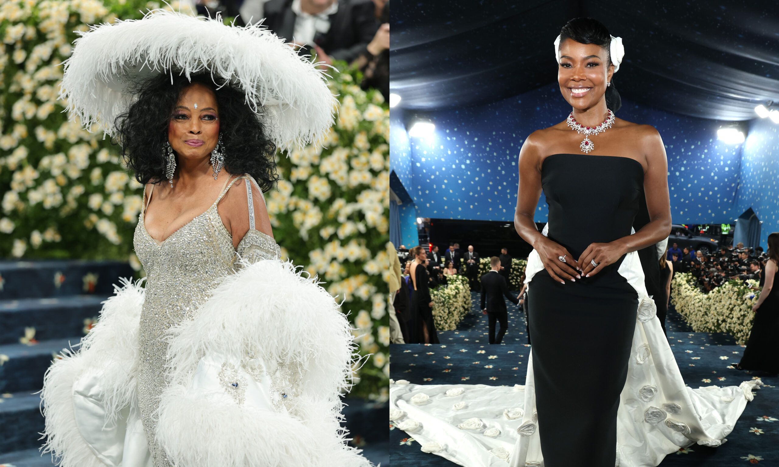 Diana Ross and Gabrielle Union at the 2025 Met Gala