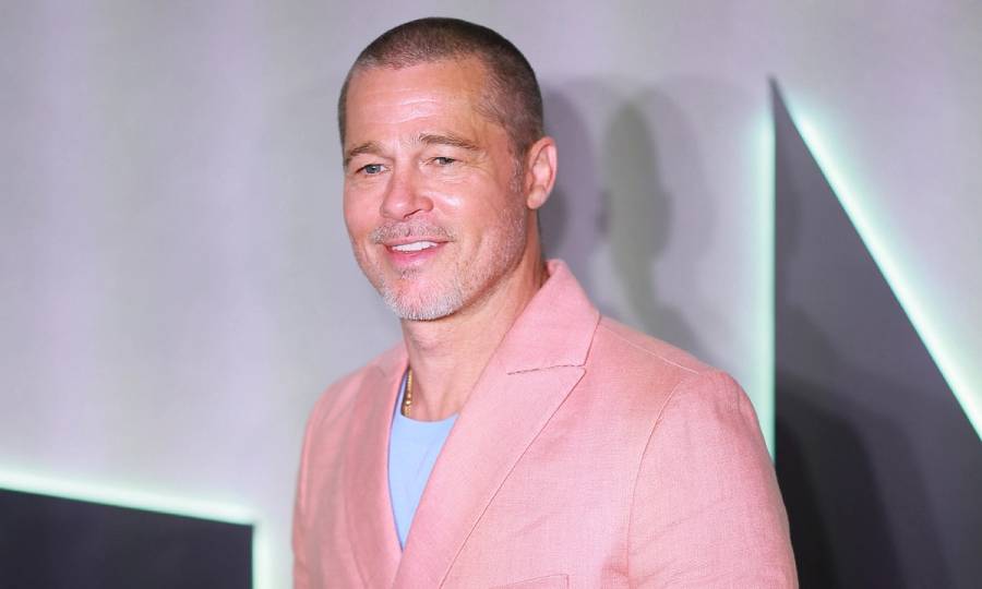 Brad Pitt poses for a photo during the photocall for "F1: The Movie" at the Sofitel Reforma Mexico City on June 09, 2025 in Mexico City, Mexico.