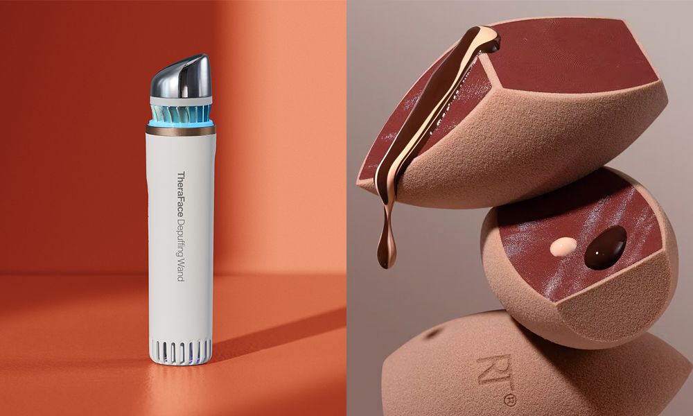 side by side images of beauty tools