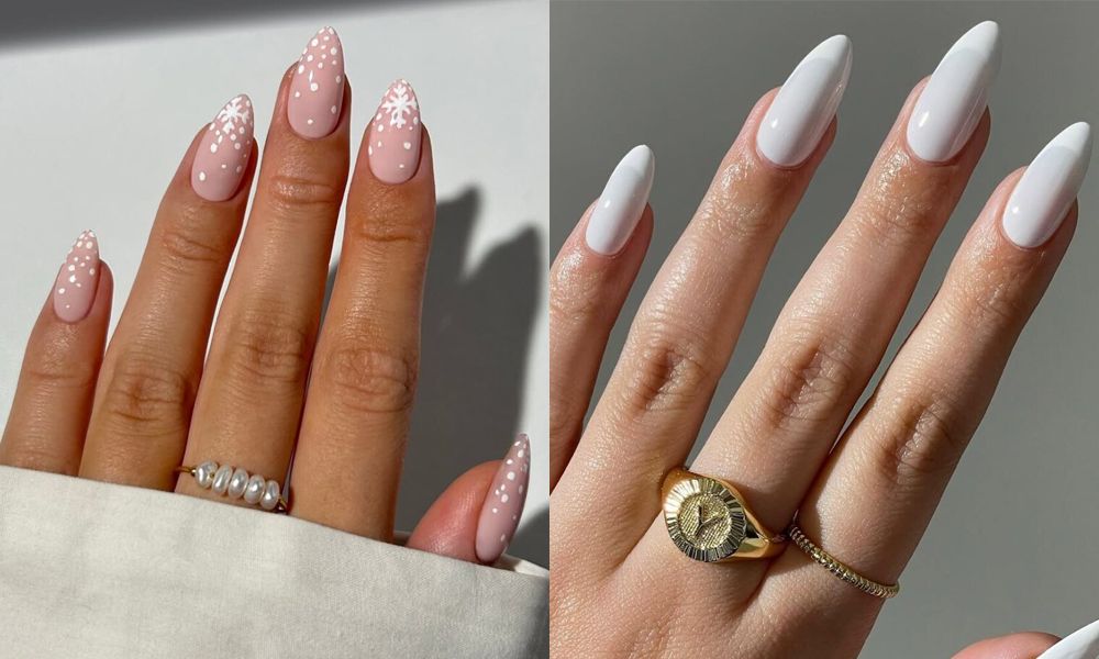 winter white nails