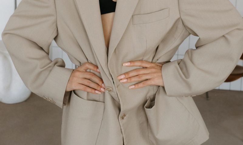 woman in beige blazer