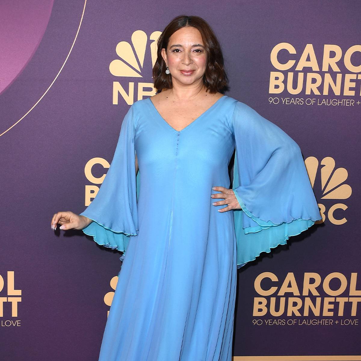 Maya Rudolph arrives at the NBC's "Carol Burnett: 90 Years Of Laughter + Love" Birthday Special 