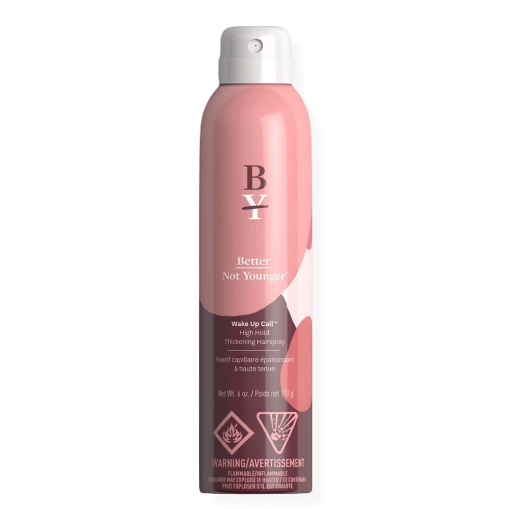 Better Not Younger Wake Up Call High Hold Thickening Hair Spray ($35)