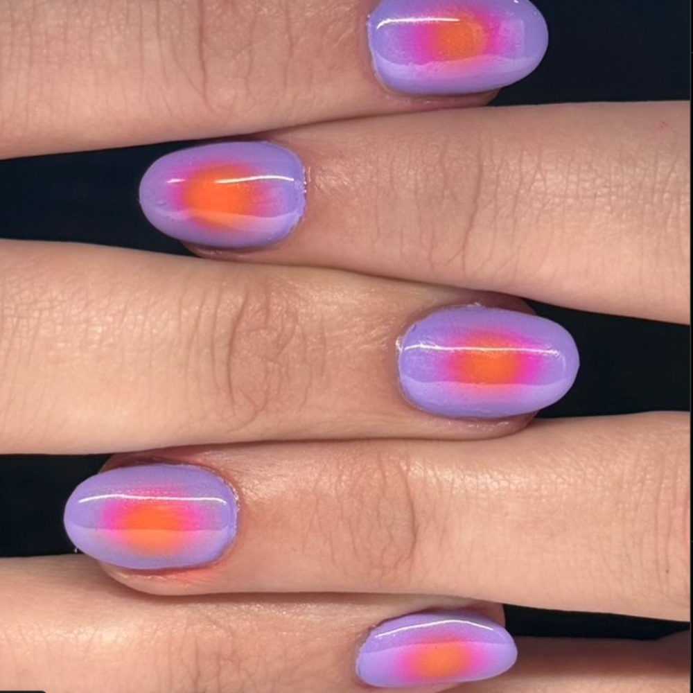 Summer Aura Nails