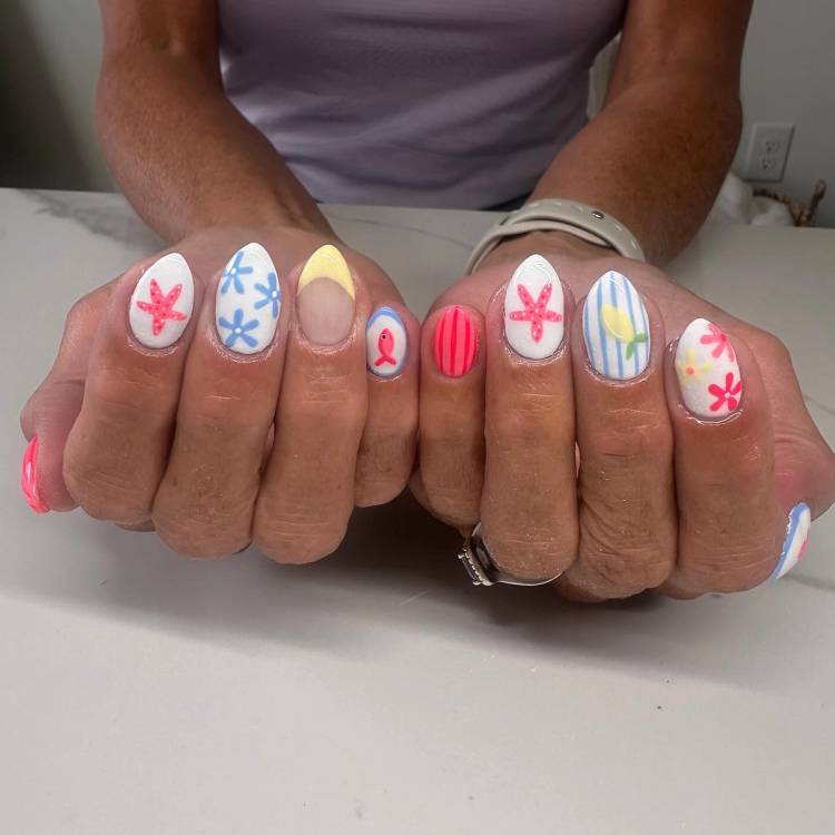 beach sardine nails