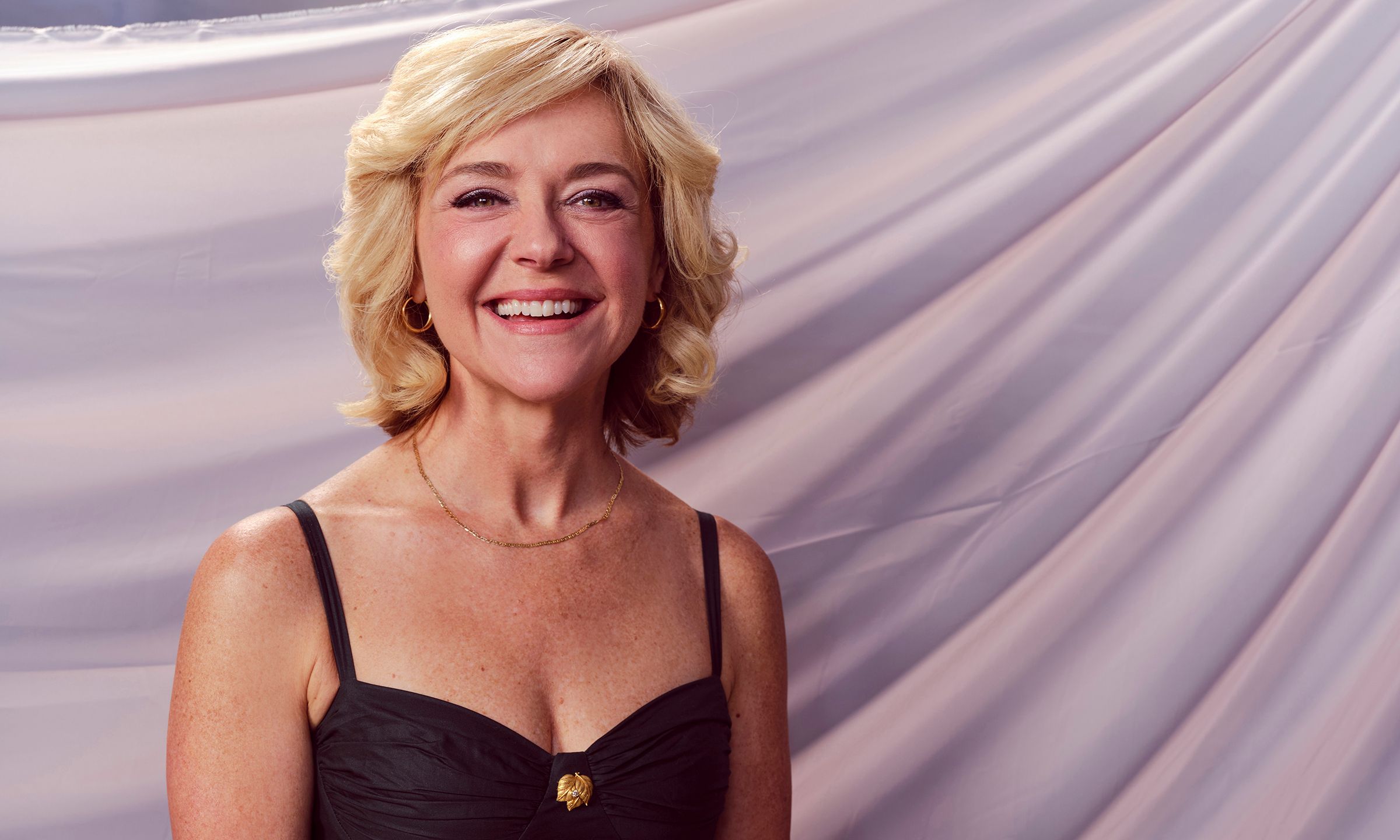 Rachel Bay Jones star of “Georgie &amp; Mandy's First Marriage” poses at Warner Bros. Television Groups/Fenty Fall TV Season portrait studio at NYA Studios West in Los Angeles, CA.