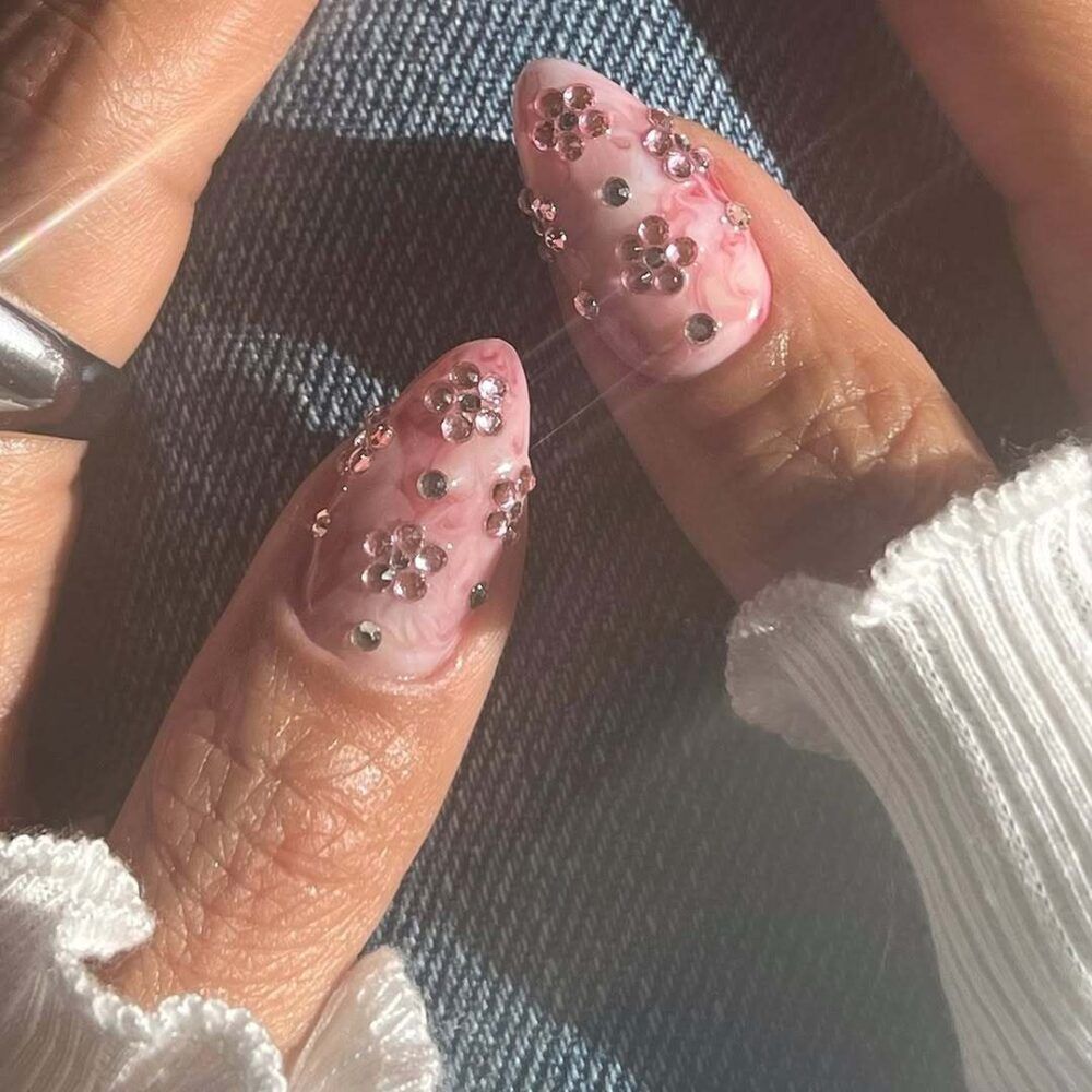 Pink Rhinestones