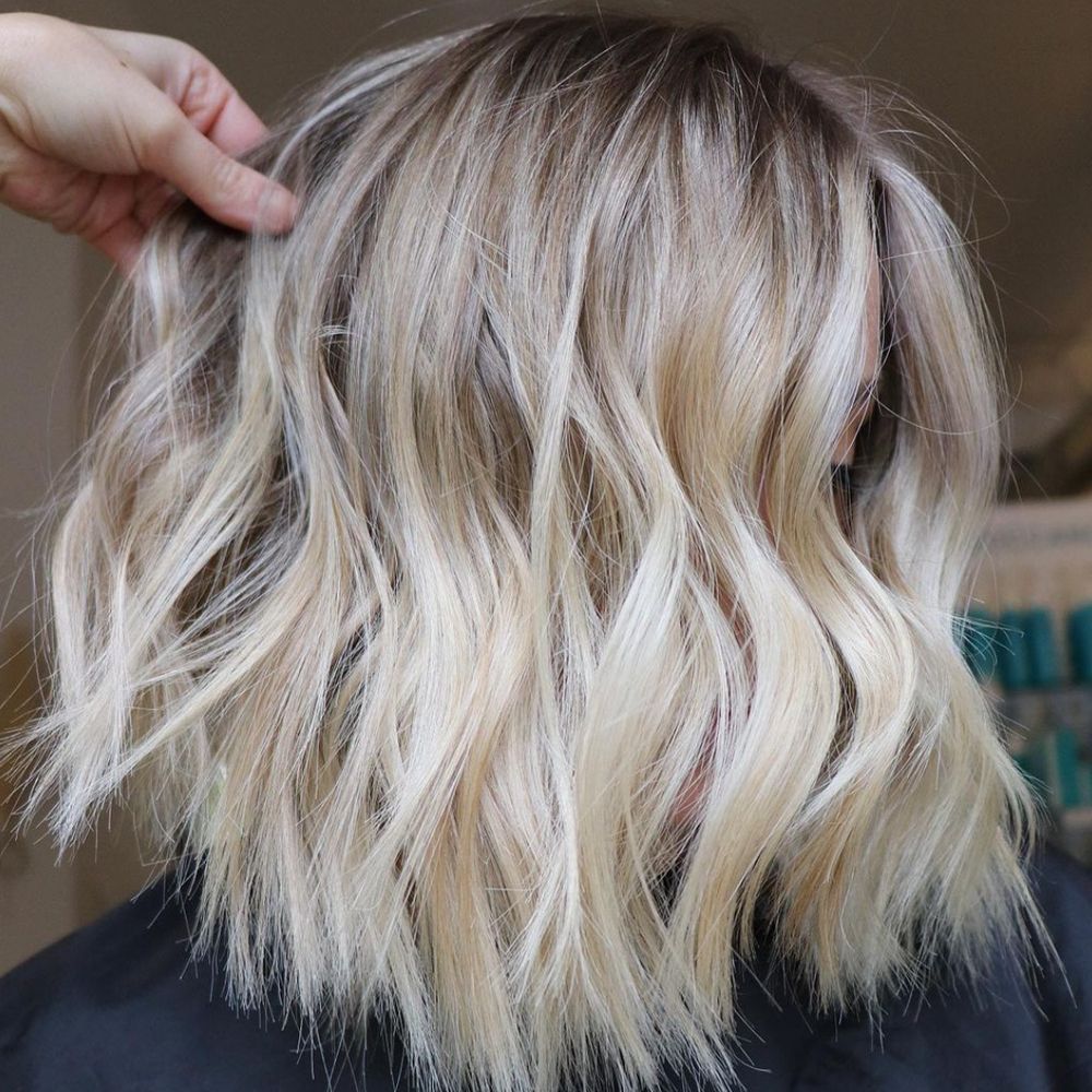 Subtle asymmetrical bob