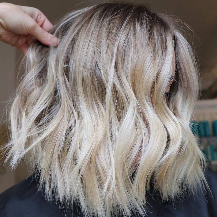 Subtle asymmetrical bob