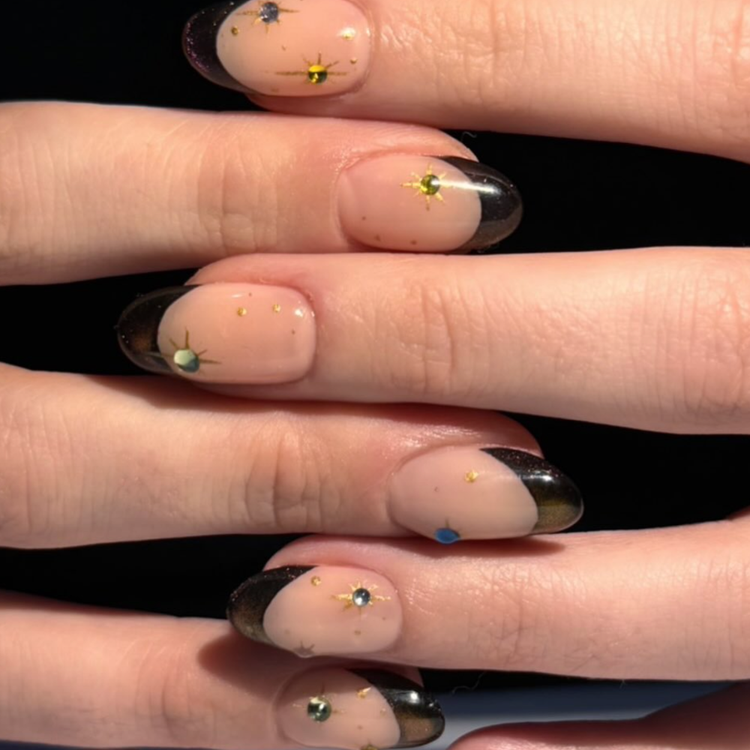 Astral Brown French Tips