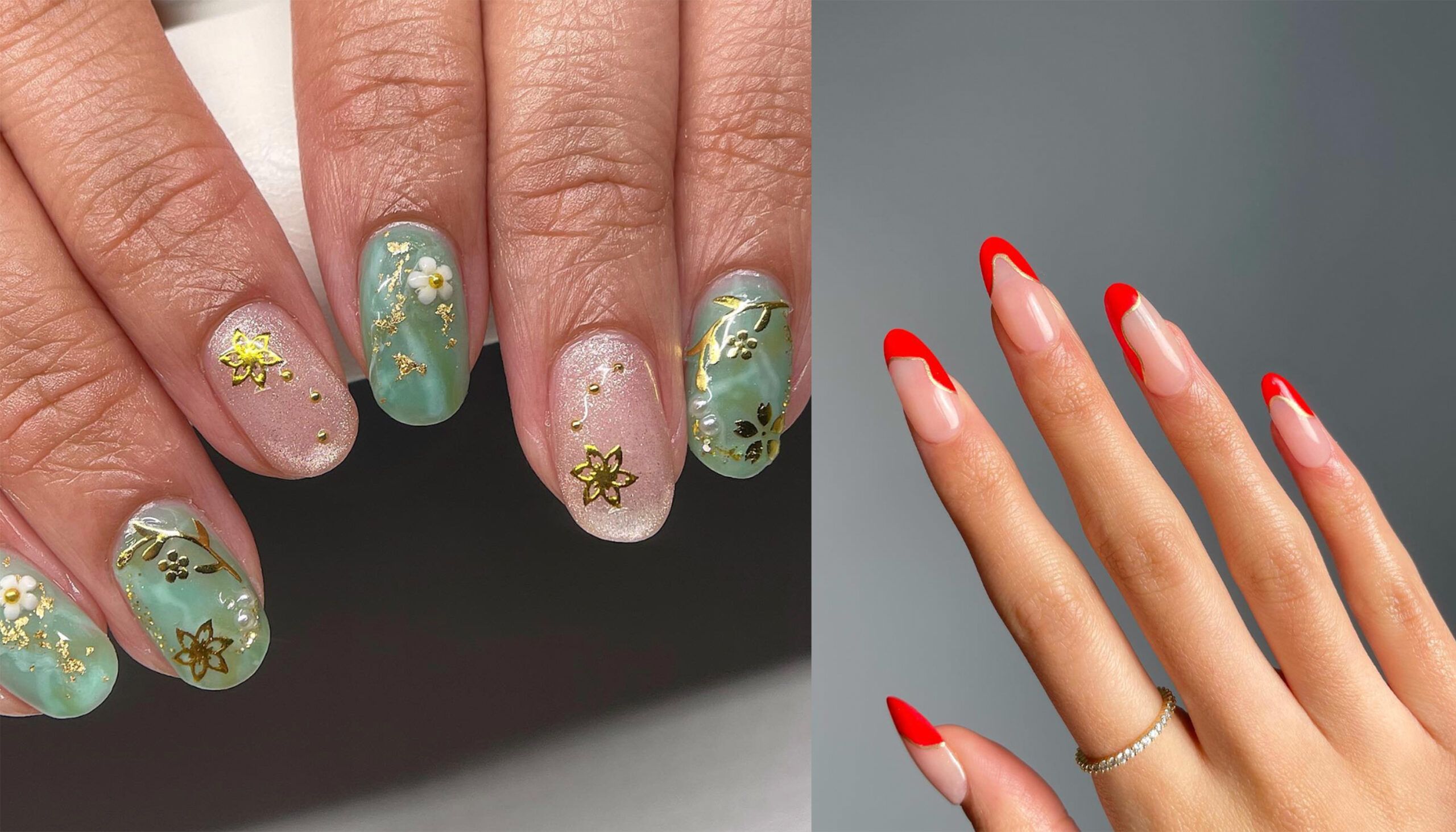 lunar new year nails