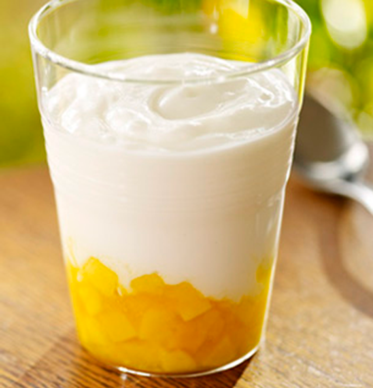 Fat-Free Greek yogurt with Real Mango and Passion Fruit