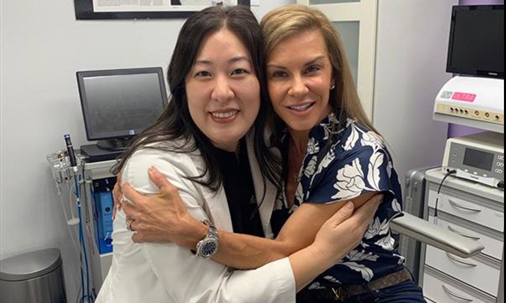 Dr Kimberly Lee and patient 