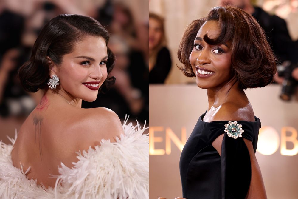 Selena Gomez and Ayo Edebiri at the 2025 Golden Globes