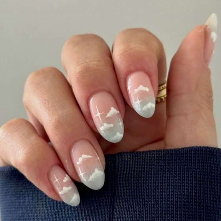Almond Cloud Nails