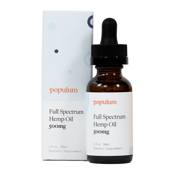 Populum Full-Spectrum Hemp Oil 500 mg ($100)
