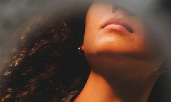 woman's jawline
