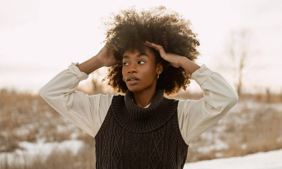 woman outdoors during winter