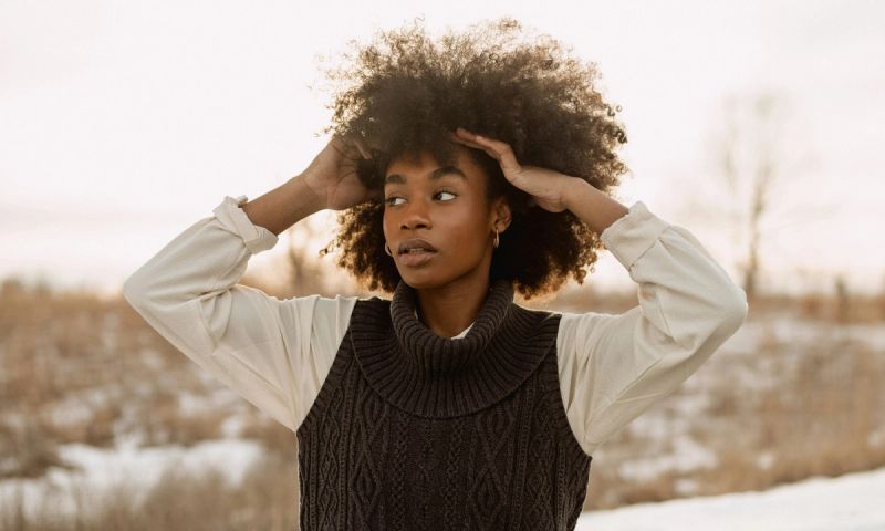 woman outdoors during winter
