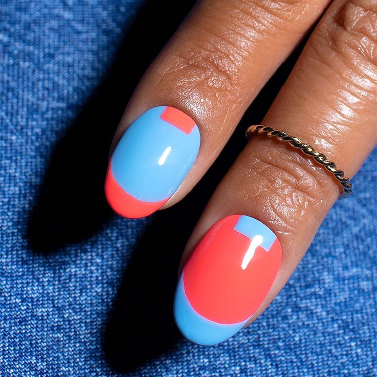 Blue and Coral Pop