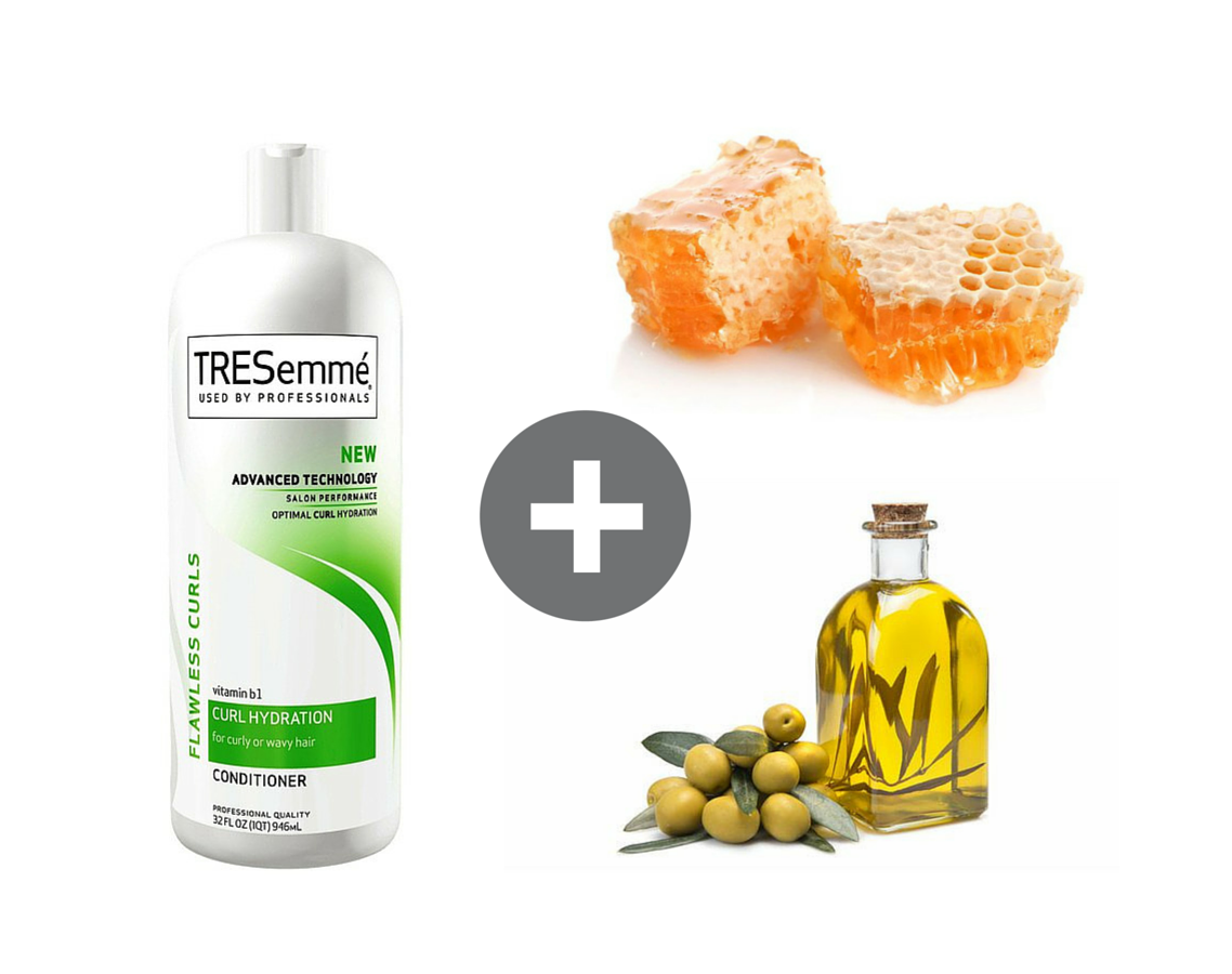 Tresemme Flawless Curls Conditioner + Olive Oil + Honey = Supermoisturizing Hair Mask