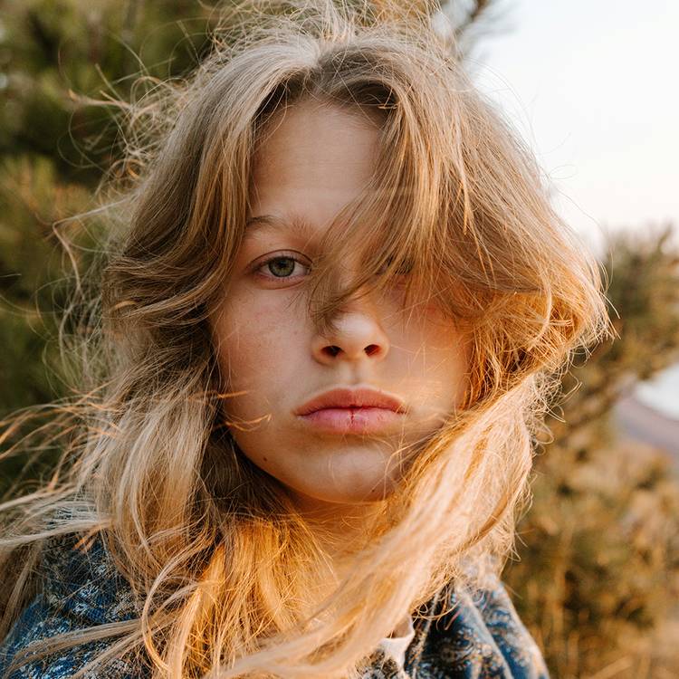 strawberry blonde hair