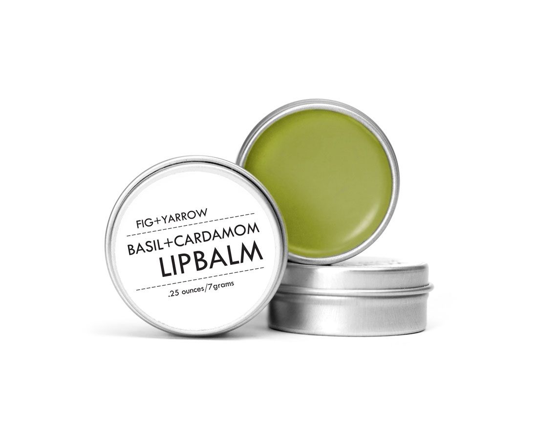 FIG+YARROW Basil + Cardamom Lip Balm