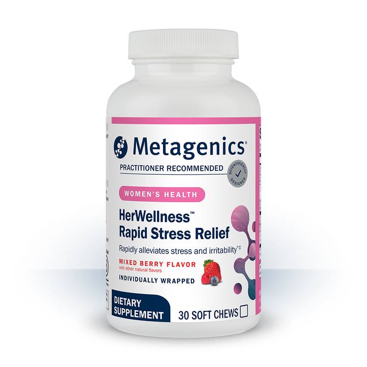 Metagenics HerWellness Rapid Stress Relief ($32 for 30 chews)