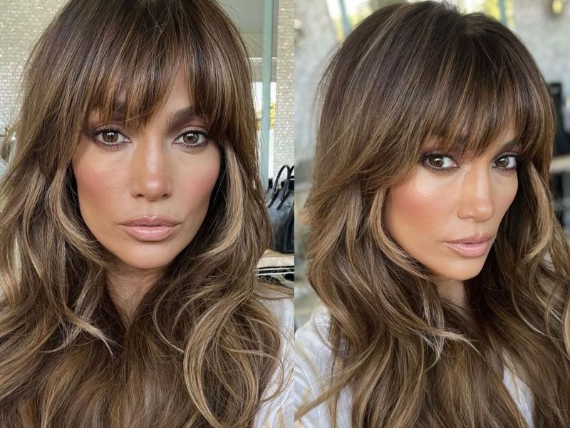 JLo Just Debuted A New, Full-Bang Hair Transformation