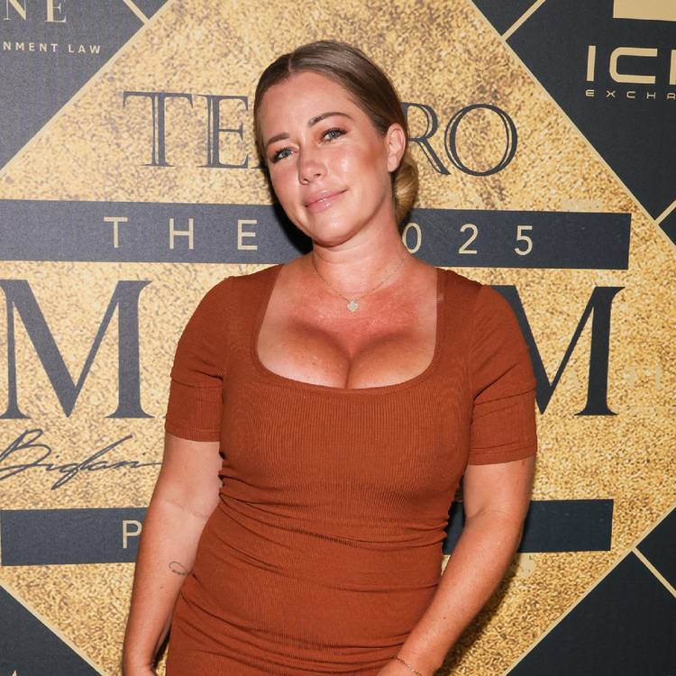Kendra Wilkinson attends the MAXIM Hot 100: 30th Anniversary and issue release party at EDEN Sunset on August 29, 2025 in Los Angeles, California.