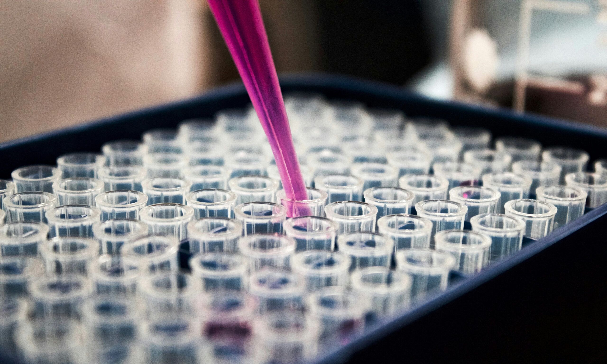 refill of liquid in glass tubes